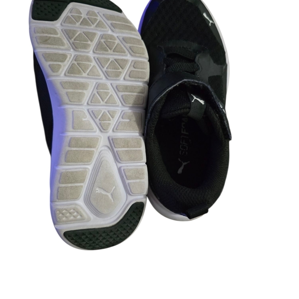 Puma Black Sneakers with Velcro Strap and Mesh Upper - Picture 8 of 8